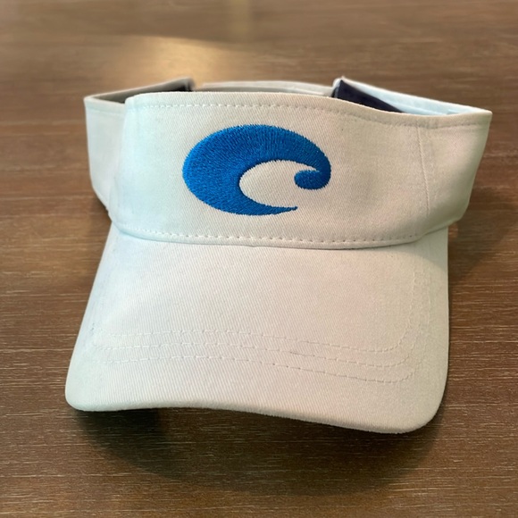 Costa Accessories - Costa White Visor with Blue Logo